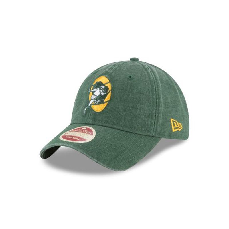 NFL Green Bay Packers Classic Wash 9Twenty Adjustable (QHV1039) - Blue New Era Caps